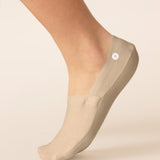 No Show Socks for Unisex 3 Pack - Sand Beige