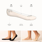 Low-Cut No Show Socks 3 Pack - Black